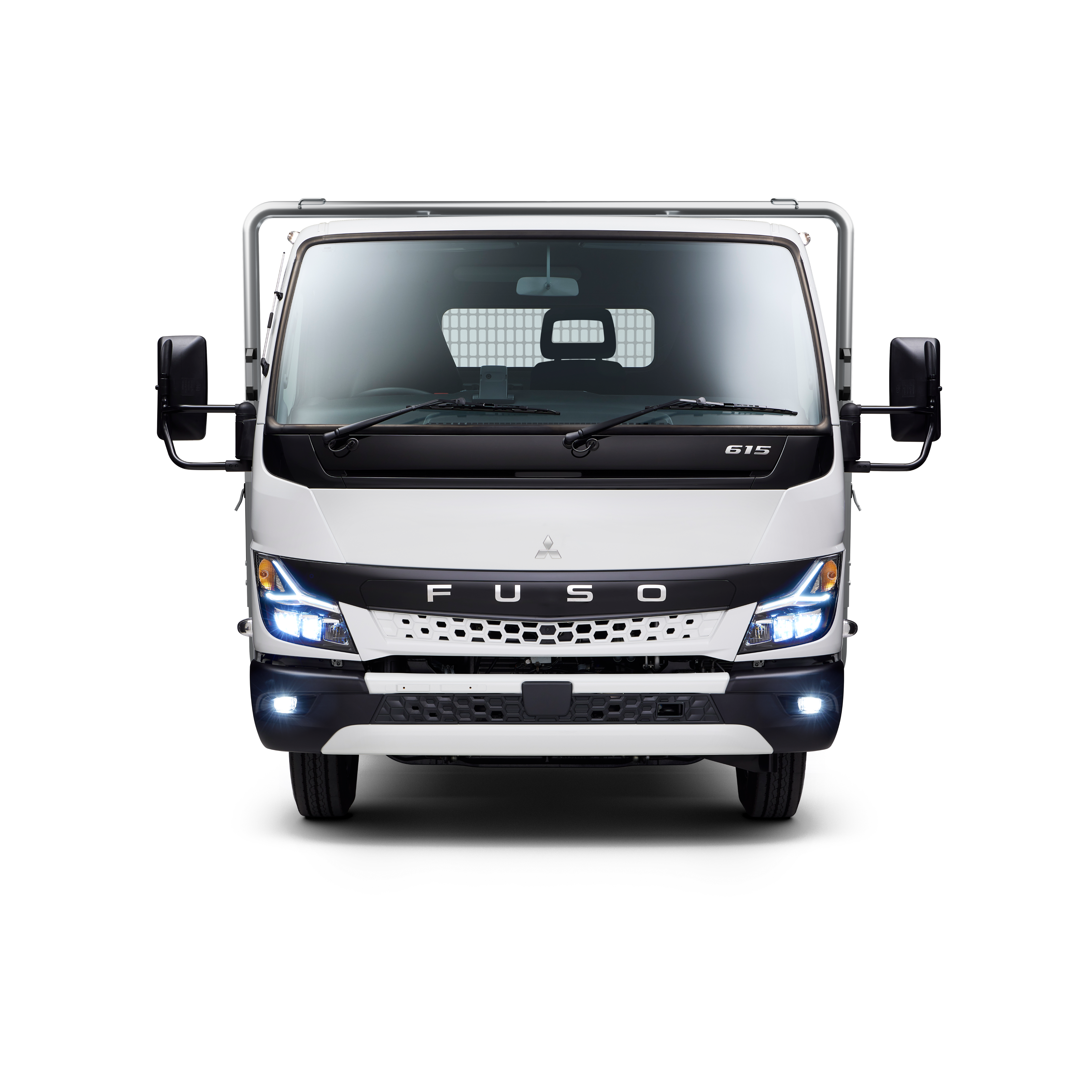 60AF7CFB EURO6 FUSO CANTER 615 Wide Cab Tray with Ladder Racks Front 1416x1416.png